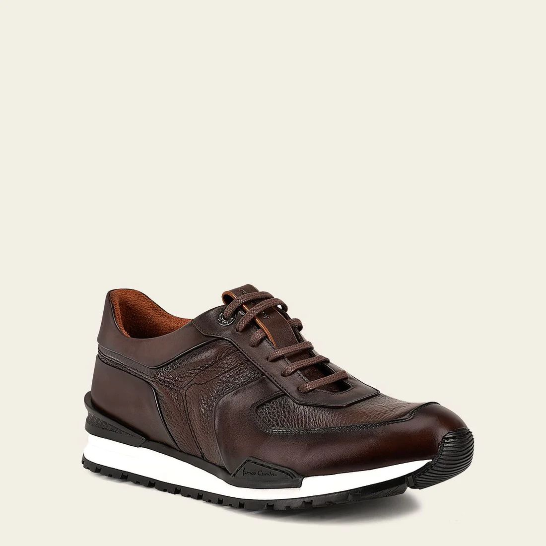 Cuadra | Brown Deer Leather Sneaker