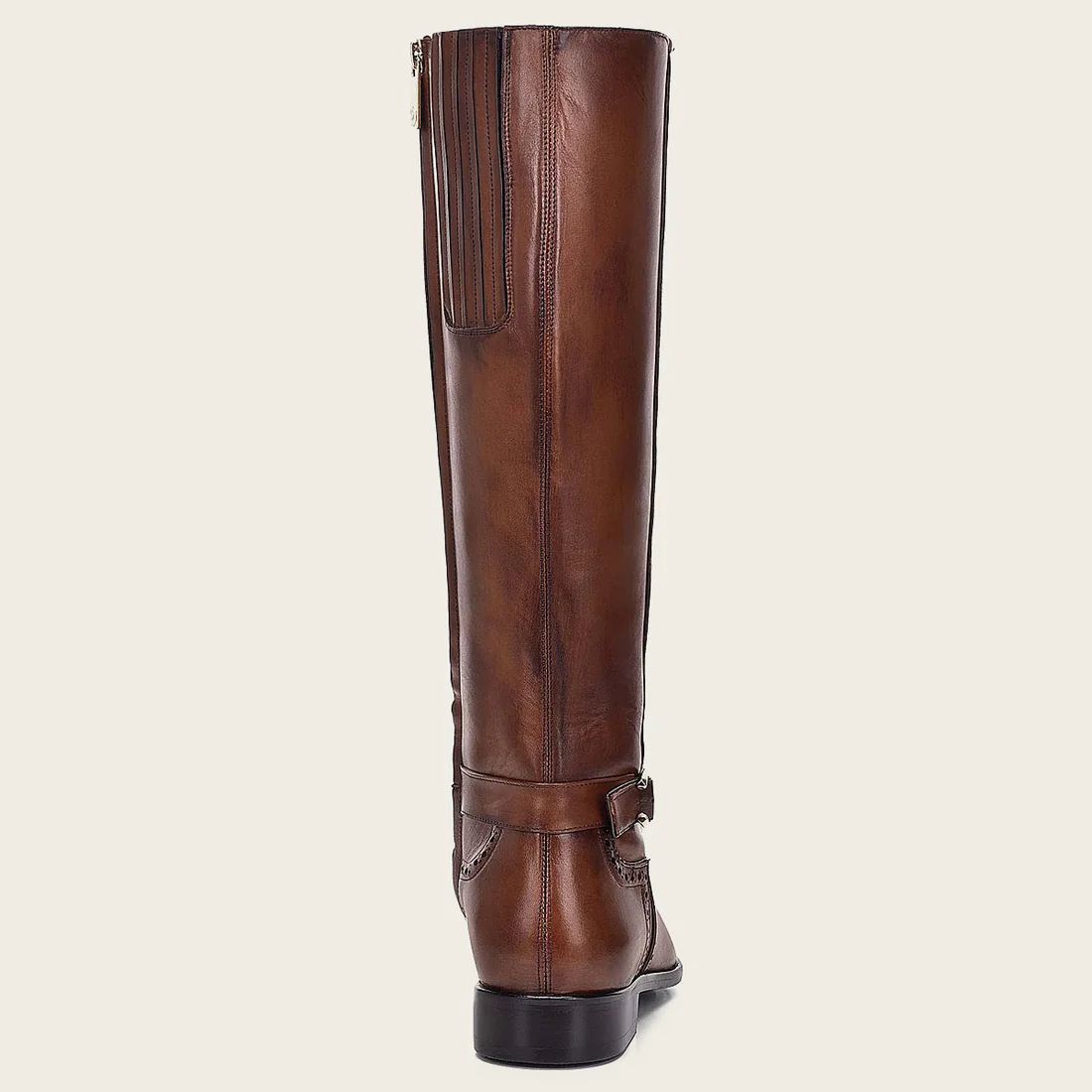 Cuadra | Hand-Painted Honey Leather Riding Boot