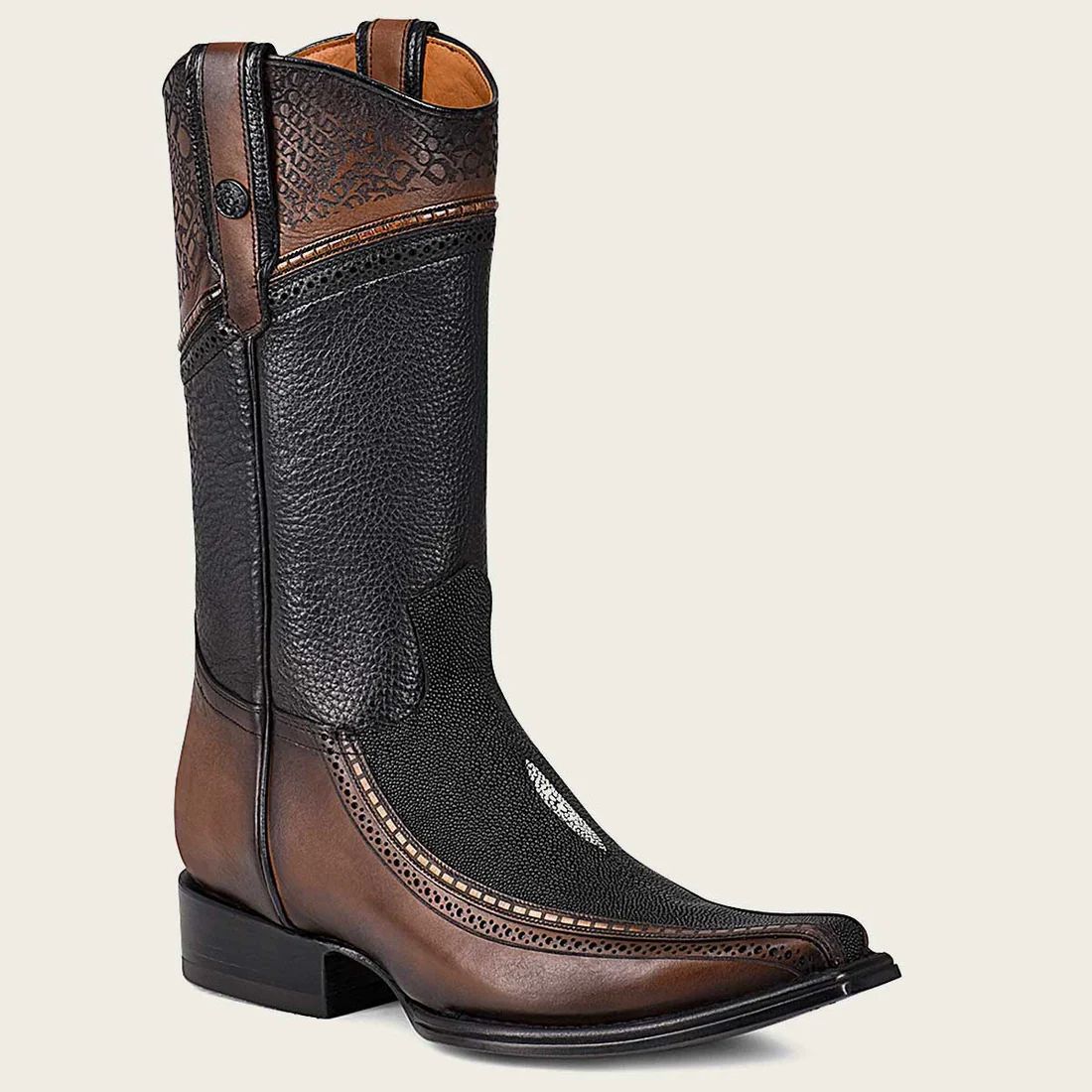 Cuadra | Cowboy Boot With Engraved Detail