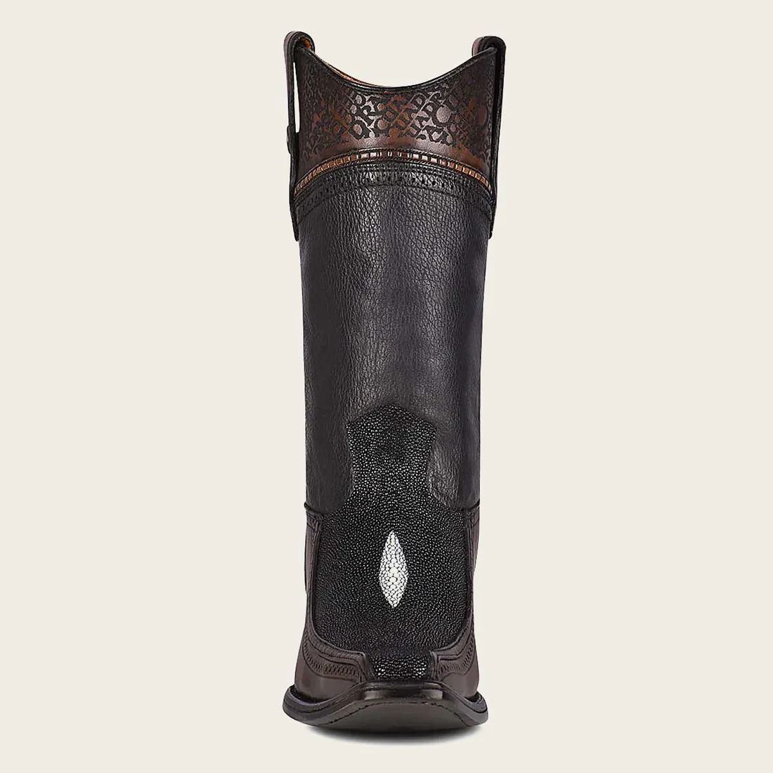 Cuadra | Cowboy Boot With Engraved Detail - Click Image to Close