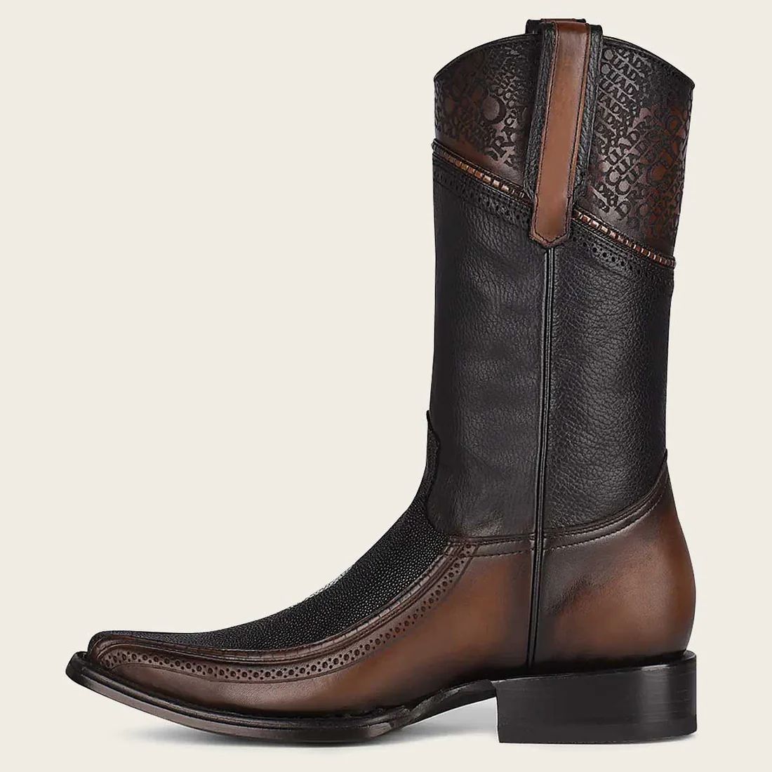 Cuadra | Cowboy Boot With Engraved Detail