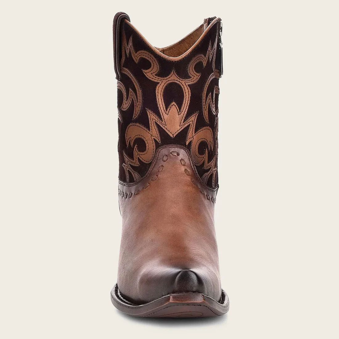 Cuadra | Brown Western Leather Bootie