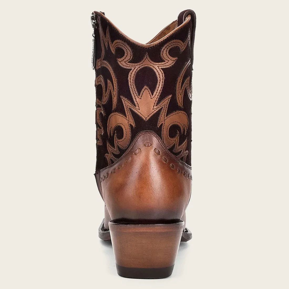 Cuadra | Brown Western Leather Bootie