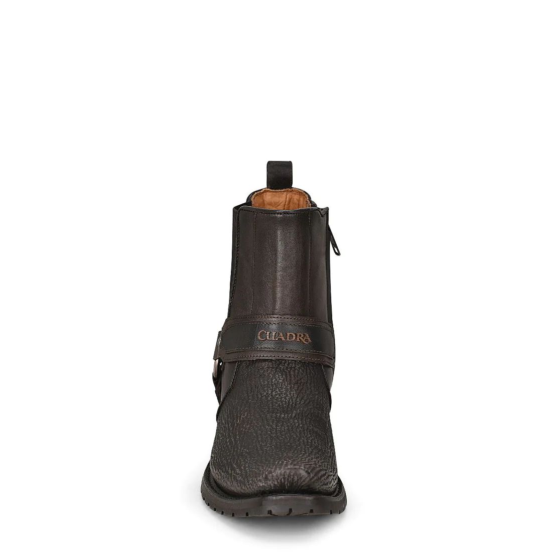Cuadra | Urban Hand-Painted Black Shark Leather Boot