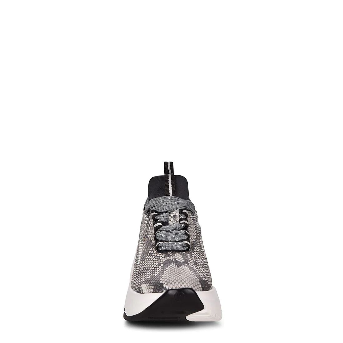 Cuadra | Genuine Python Grey Leather Sneakers