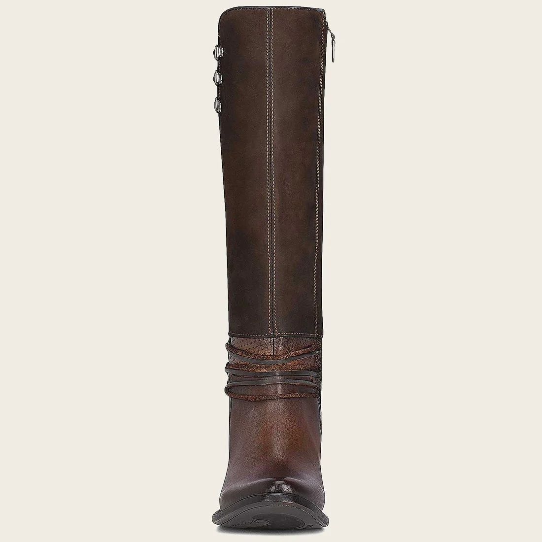 Cuadra | Brown Boot With Suede Tube