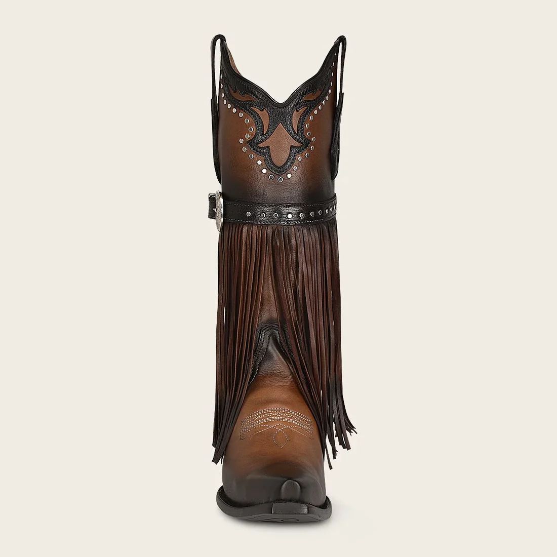 Cuadra | Brown Fringed Cowboy Boot