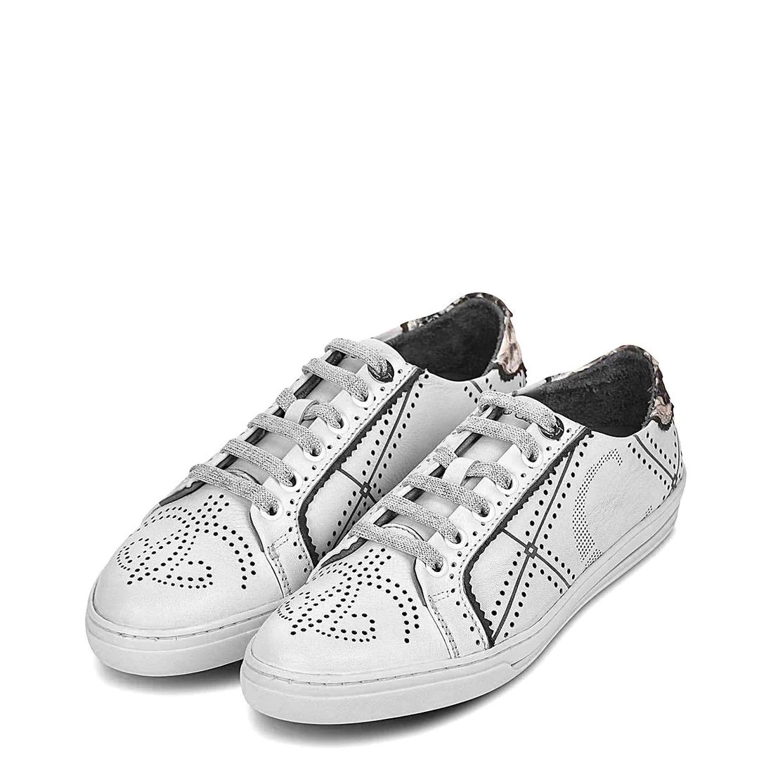 Cuadra | White Leather Sneakers