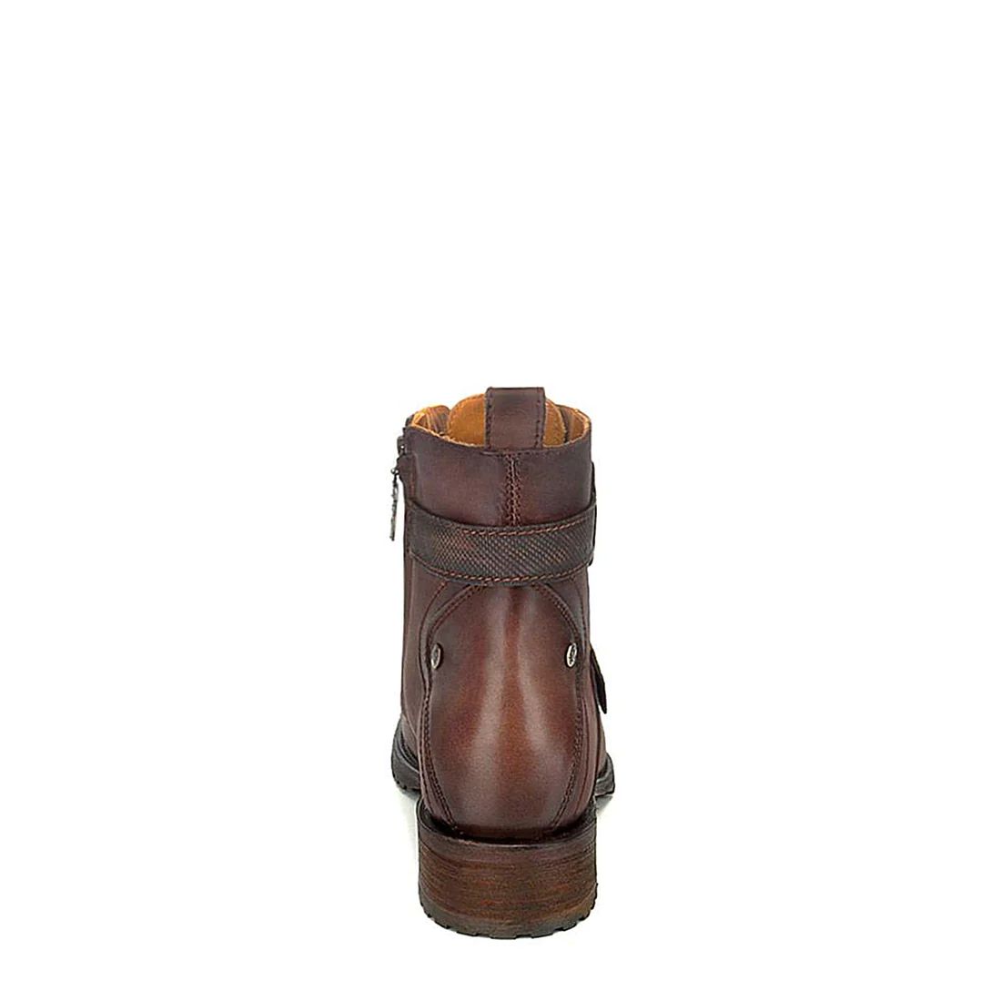 Cuadra | Hand-Painted Brown Leather Urban Bootie