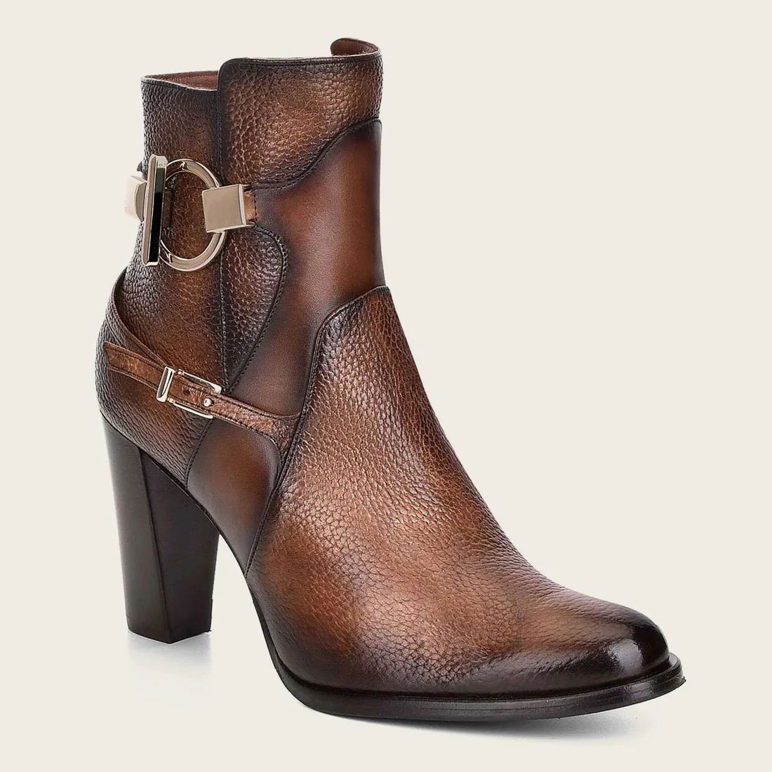 Cuadra | Genuine Deer Honey Leather Bootie