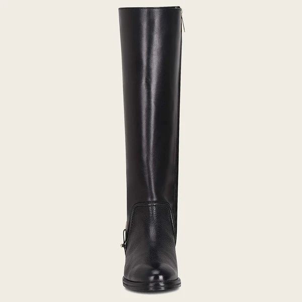 Cuadra | Hand-Painted Black Leather Riding Boot