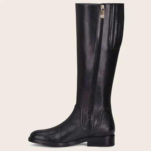 Cuadra | Hand-Painted Black Leather Riding Boot - Click Image to Close