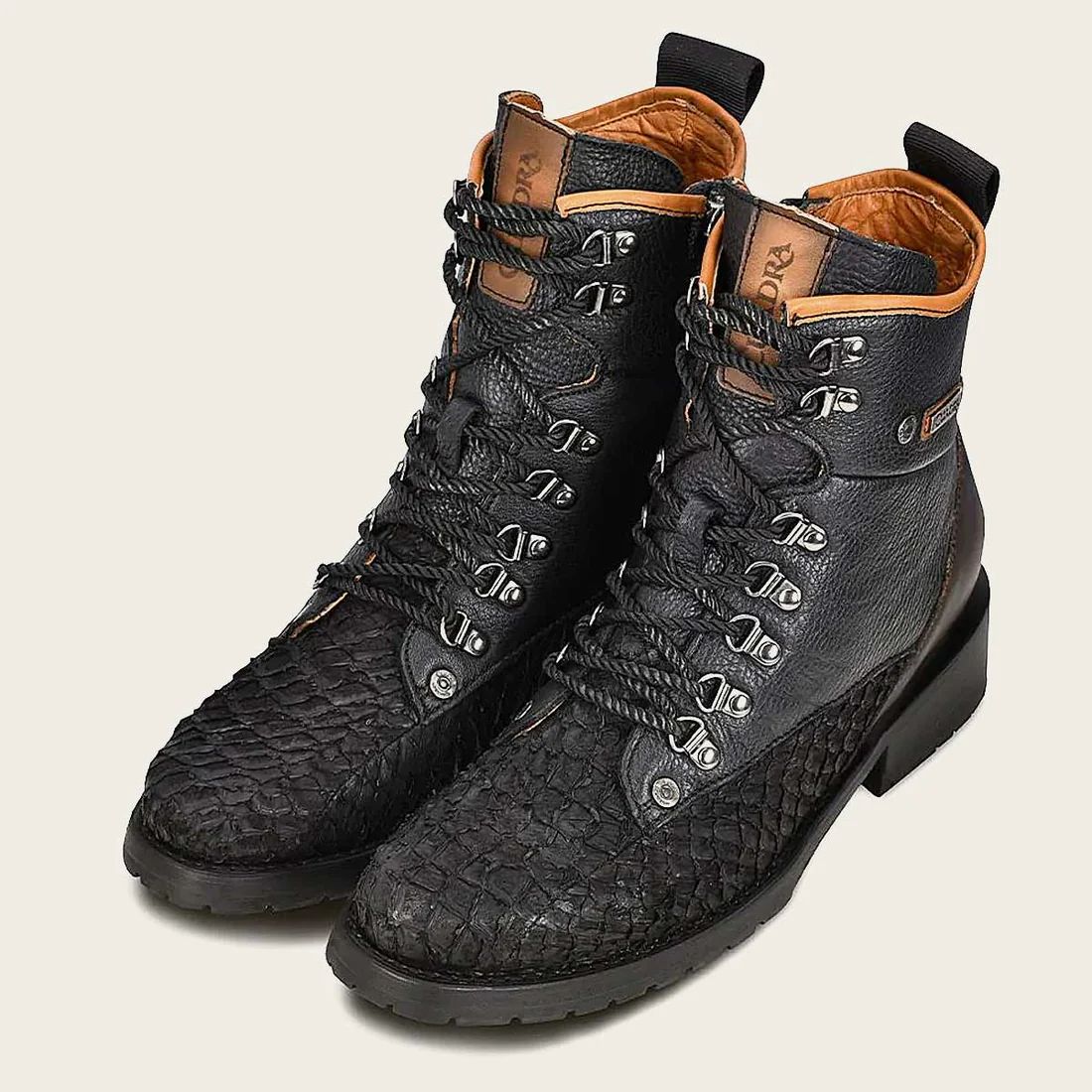 Cuadra | Urban Black Poisson Leather Boot