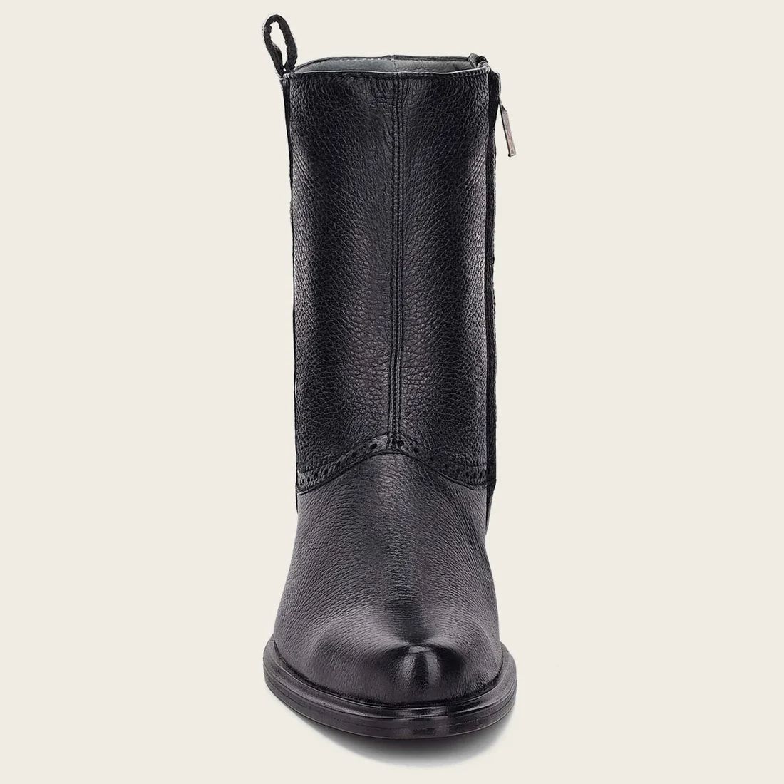 Cuadra | Hand-Painted Black Leather Boot