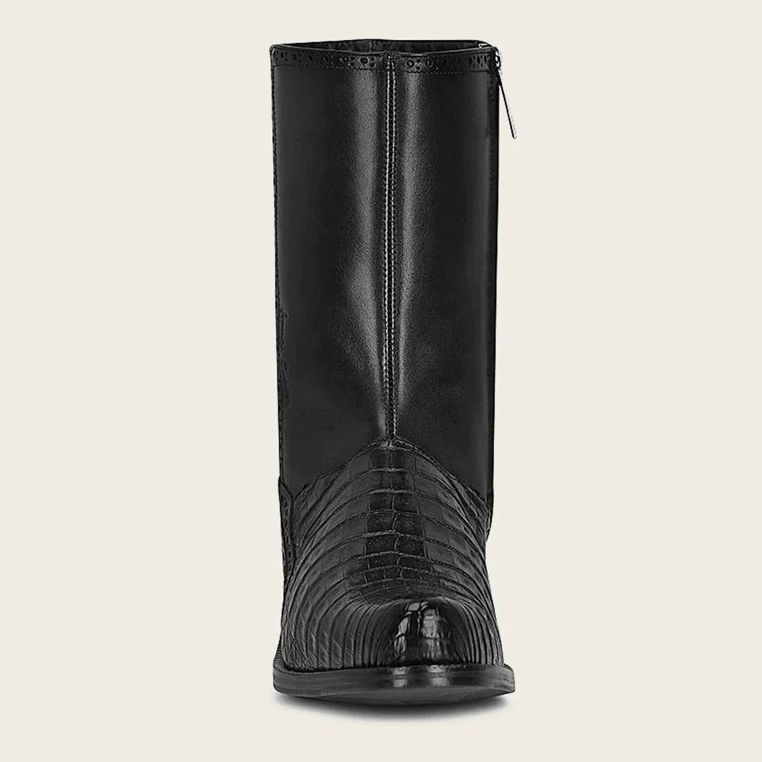 Cuadra | Hand-Painted Exotic Black Leather Boot