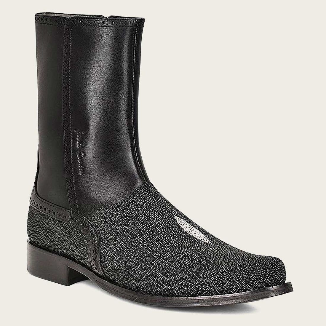 Cuadra | Black Stingray Exotic Leather Boot