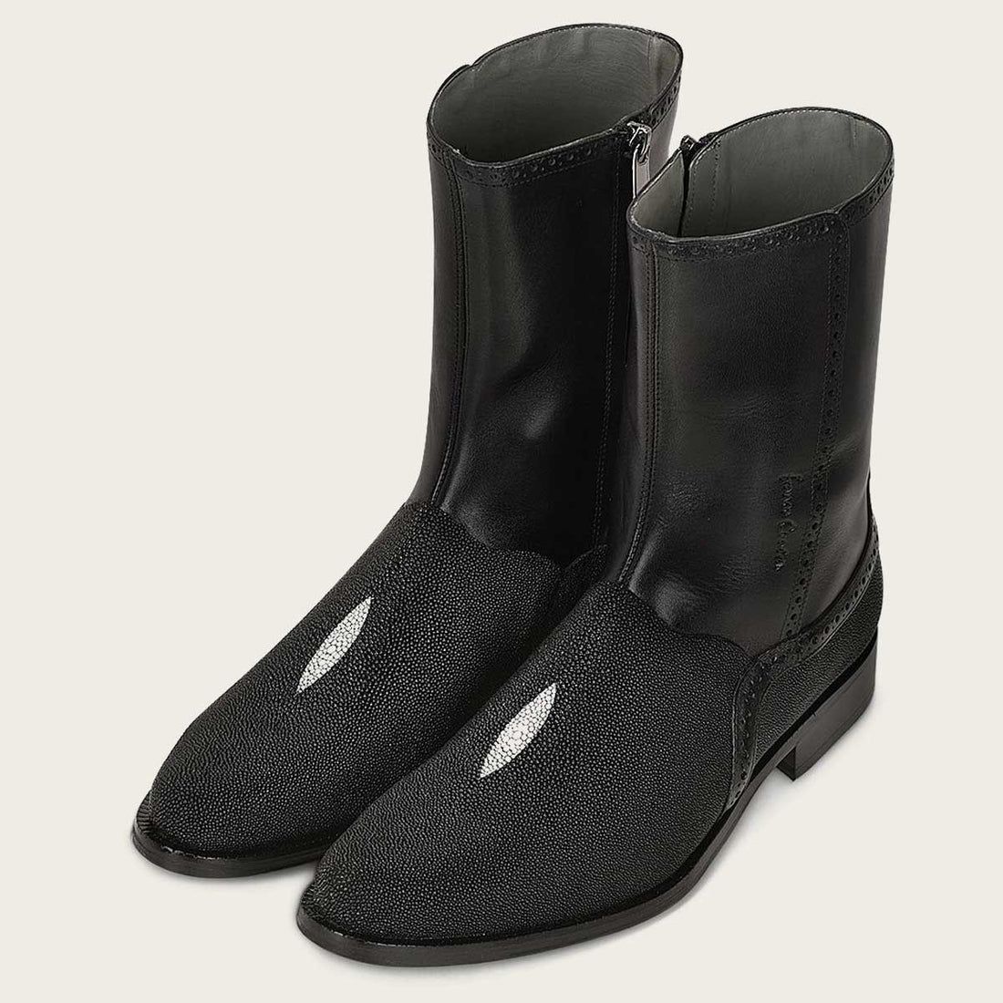 Cuadra | Black Stingray Exotic Leather Boot