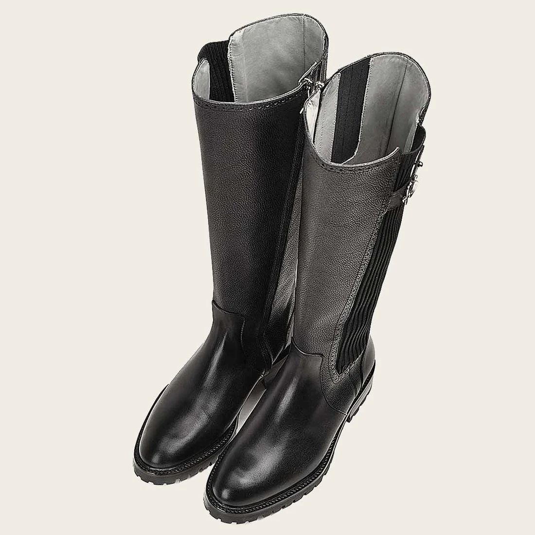 Cuadra | High Boot Black Bovine Leather Boot