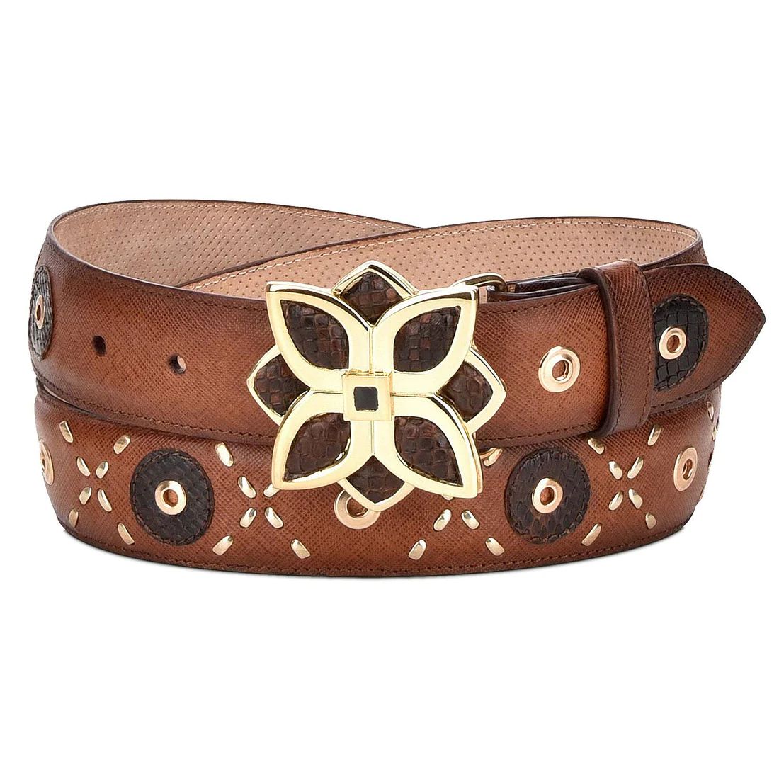 Cuadra | Handwoven Honey Leather Belt