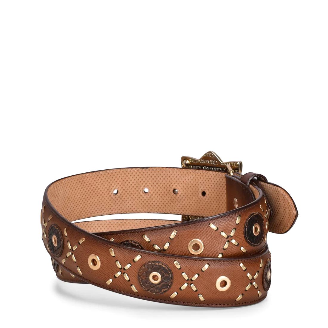 Cuadra | Handwoven Honey Leather Belt