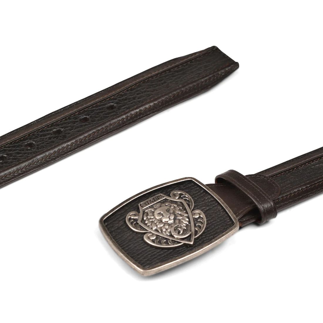 Cuadra | Black Shark Leather Western Belt