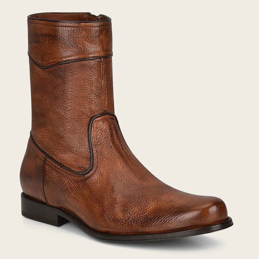 Cuadra | Hand-Painted Honey Leather Boot