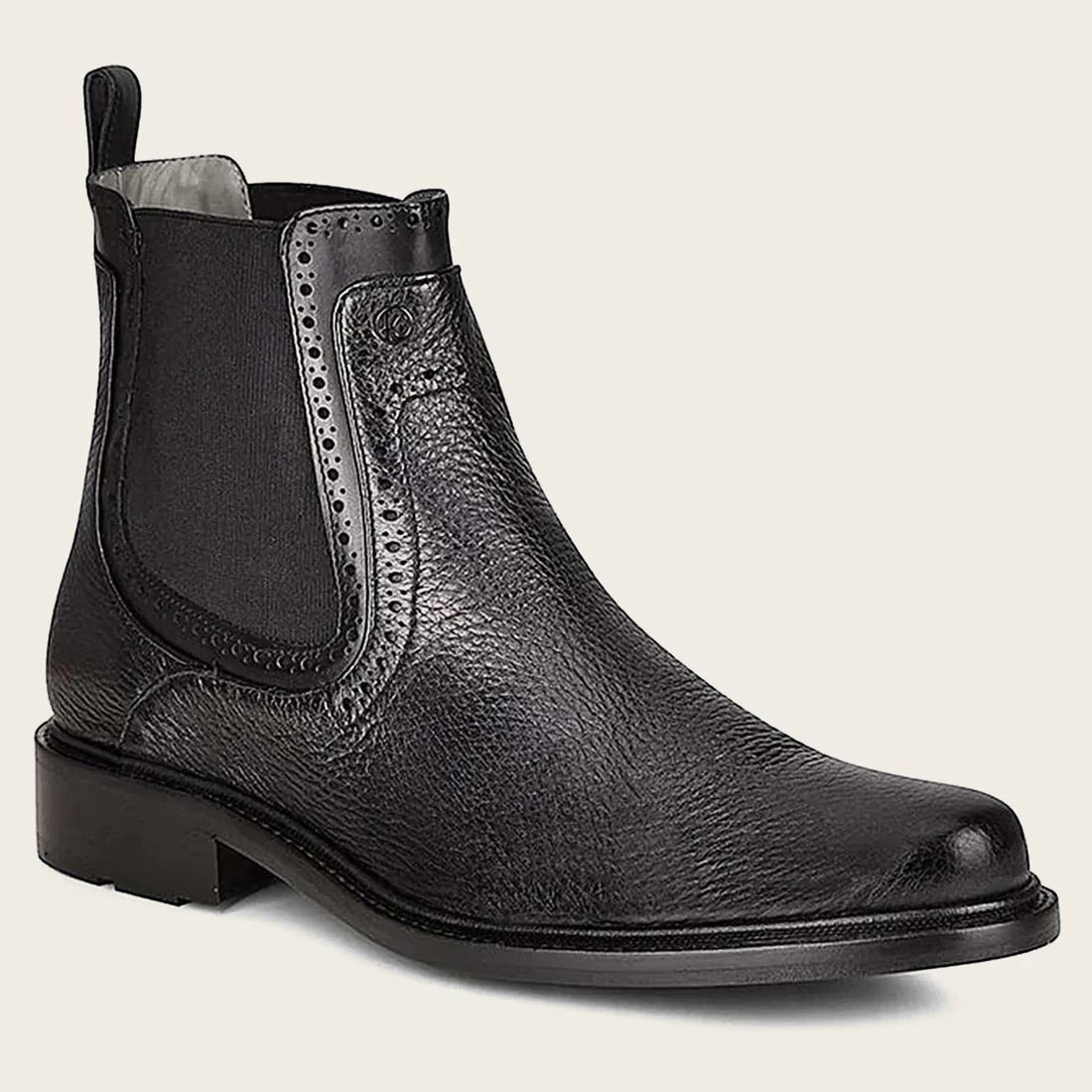 Cuadra | Black Deer Minimalistic Bootie-Deer - Black