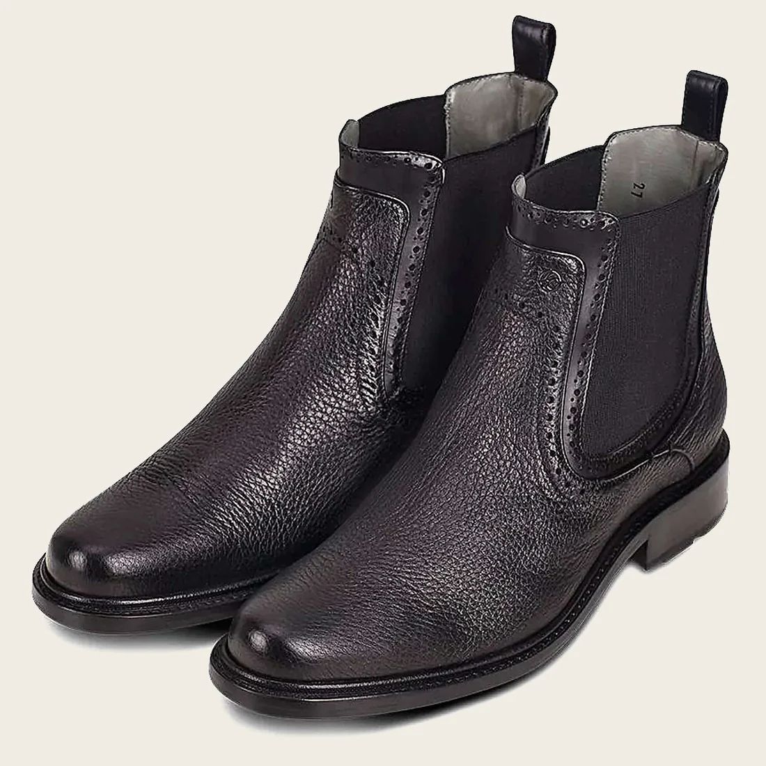 Cuadra | Black Deer Minimalistic Bootie-Deer - Black