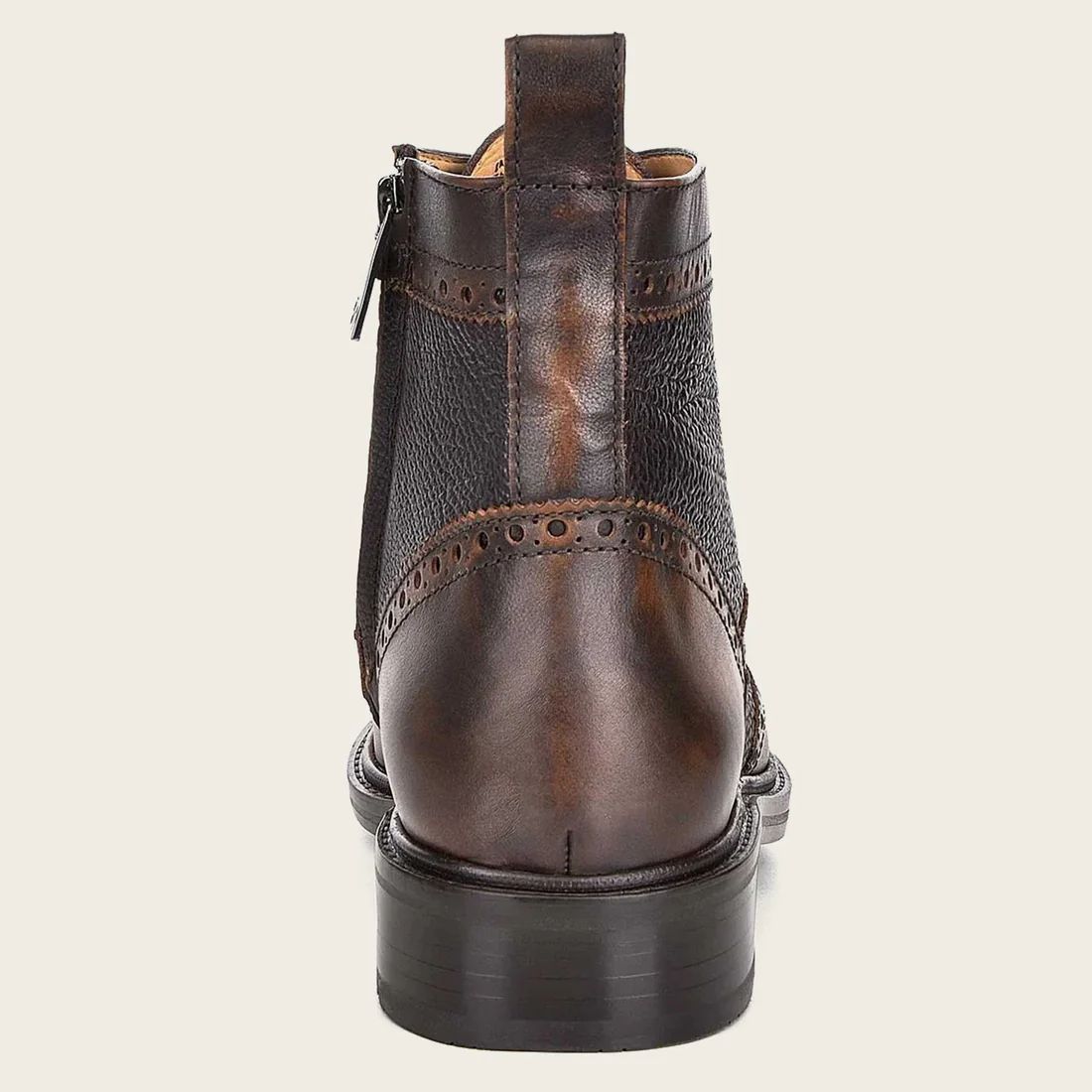 Cuadra | Hand-Painted Brown Bi Tone Leather Boot