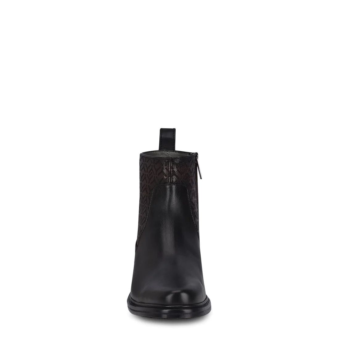 Cuadra | Hand-Painted Black Leather Engraved Boot