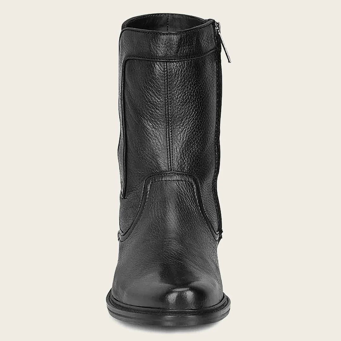 Cuadra | Hand-Painted Black Leather Dress Boot