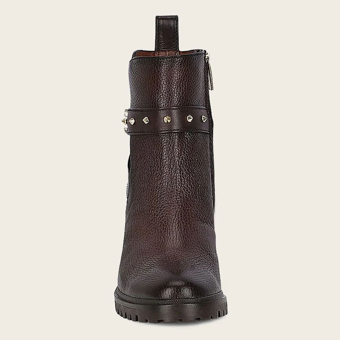 Cuadra | Dark Brown Deer Leather Urban Bootie